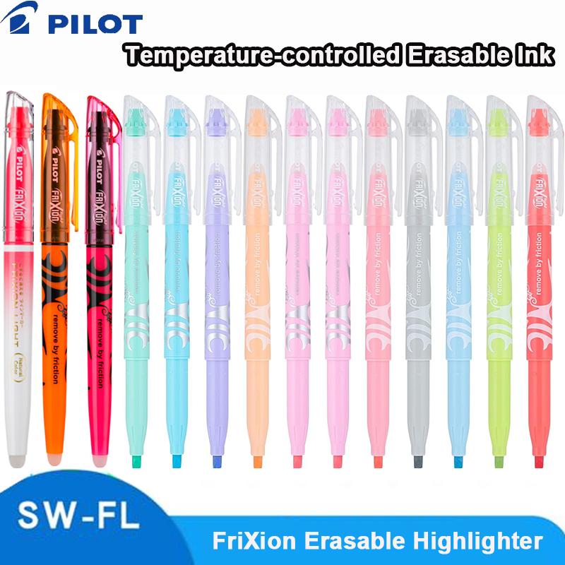 Pilot Pen Frixion - ปากกาไฮไลท์แบบลบได้ PILOT SW-FL FriXion Light ใช้ซ้ำได้