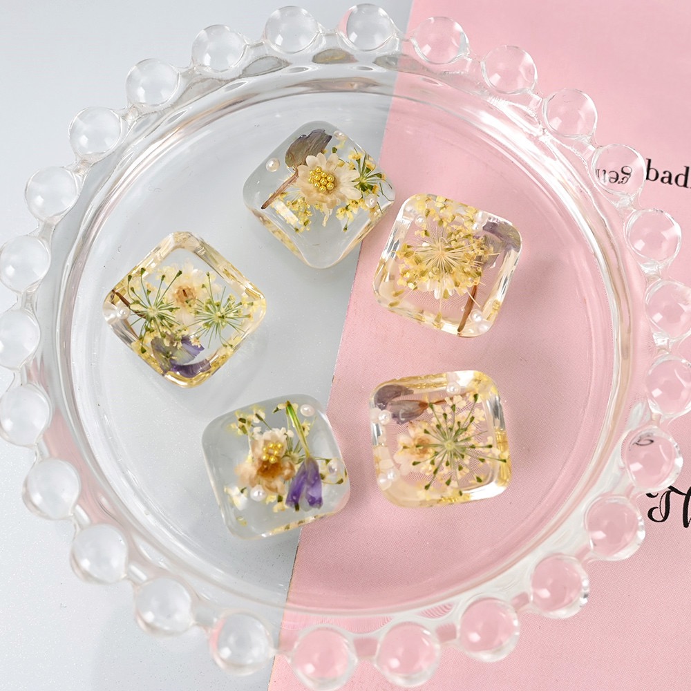 ล้างดอกไม้โดมเรซิ่นปุ่ม Caboch - Dried Flower Bulk บทวิจารณ์และราคา