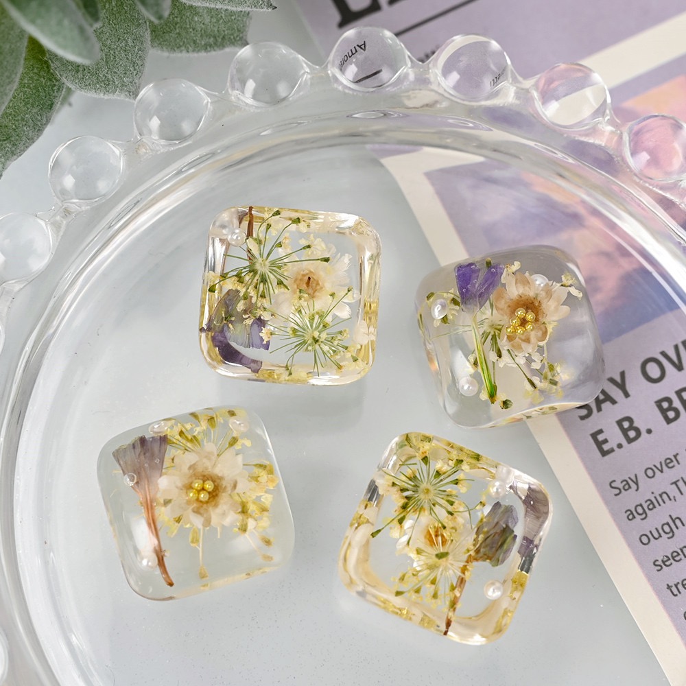 ล้างดอกไม้โดมเรซิ่นปุ่ม Caboch - Dried Flower Bulk บทวิจารณ์และราคา