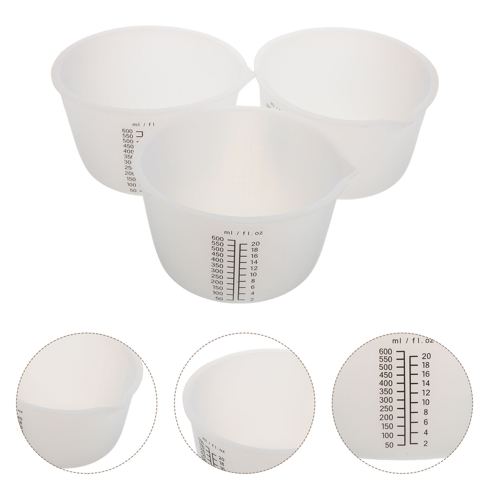 ถ้วยซิลิโคนสำหรับเทเรซิน 3 ชิ้ - Mixing Cup Silicone บทวิจารณ์และราคา