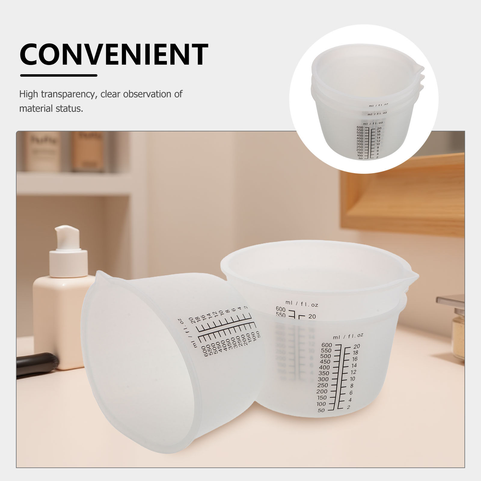 ถ้วยซิลิโคนสำหรับเทเรซิน 3 ชิ้ - Mixing Cup Silicone บทวิจารณ์และราคา