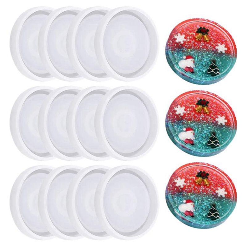 แม่พิมพ์ซิลิโคนทรงกลมแบบ DIY 7 - Coaster Mold Round บทวิจารณ์และราคา