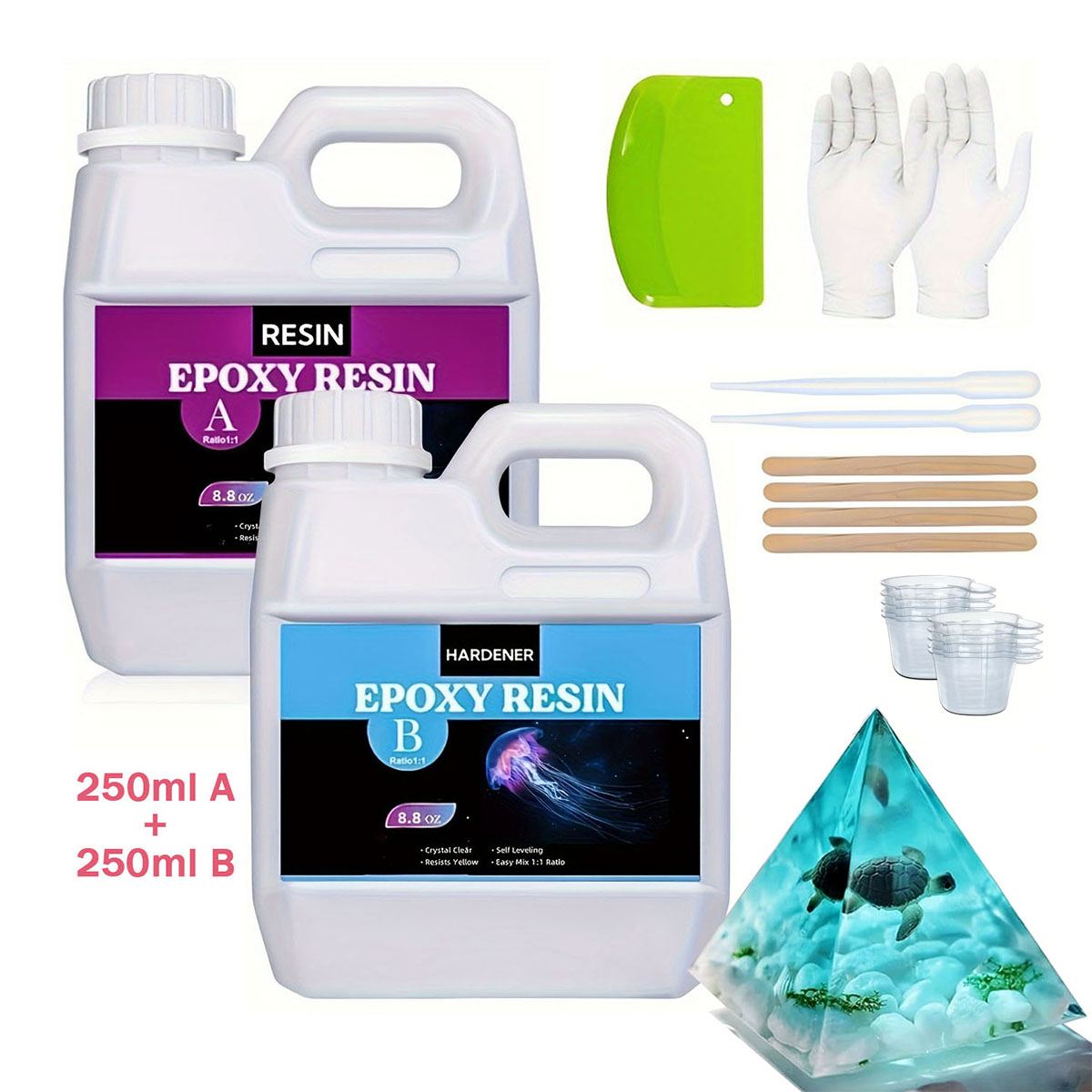 125 ml/250 ml Crystal Clear หล - Resin Jewelry Kit บทวิจารณ์และราคา