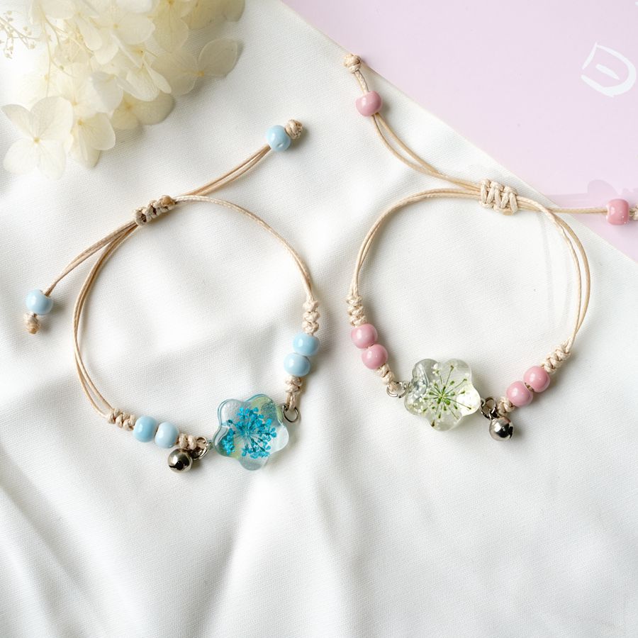 ดอกไม้สร้อยข้อมือคริสตัลดาวคู่ - Dried Flower Bulk บทวิจารณ์และราคา