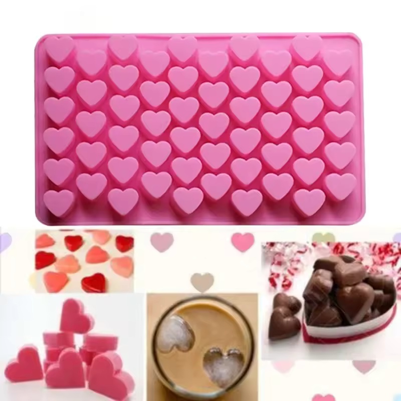 แม่พิมพ์ซิลิโคนรูปหัวใจ 55 ช่อ - Silicone Mold Tray บทวิจารณ์และราคา