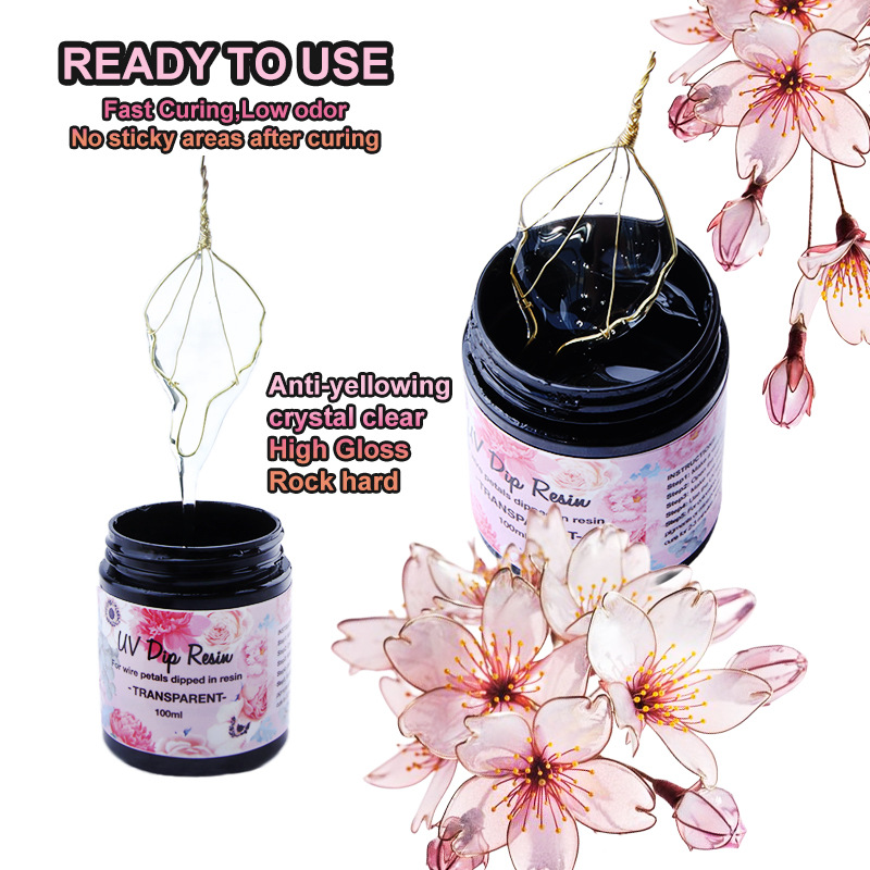 กาวยูวีแบบจุ่มทำจากเรซินยูวีทำ - Flower Preservation Resin บทวิจารณ์และราคา