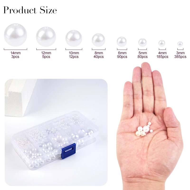 ชุดลูกปัดเรซิ่นมุกเทียม 800 ชิ - Resin Jewelry Kit บทวิจารณ์และราคา