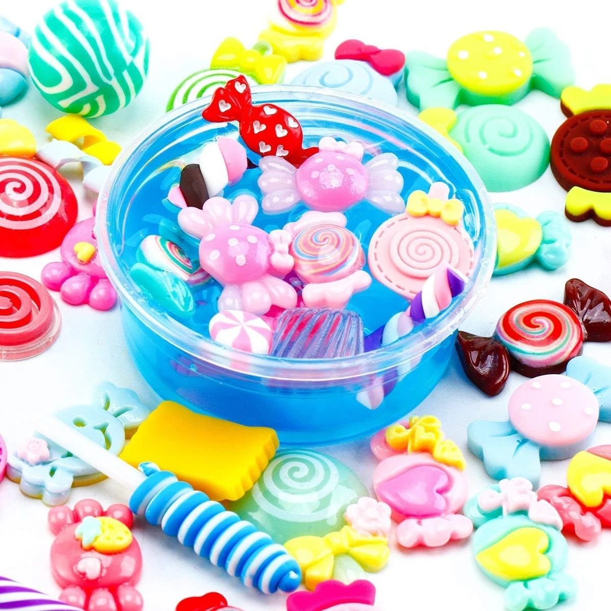 30pcs สุ่ม Candy Slime Charms  - Resin Jewelry Kit บทวิจารณ์และราคา