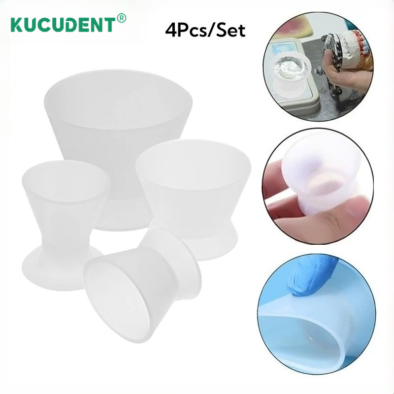 ชุดถ้วยผสมซิลิโคนสำหรับทันตกรร - Mixing Cup Silicone บทวิจารณ์และราคา