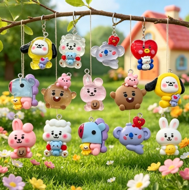 ชุด 7 ชิ้น BT21 ชาร์มการ์ตูนเร - Resin Craft Projects บทวิจารณ์และราคา