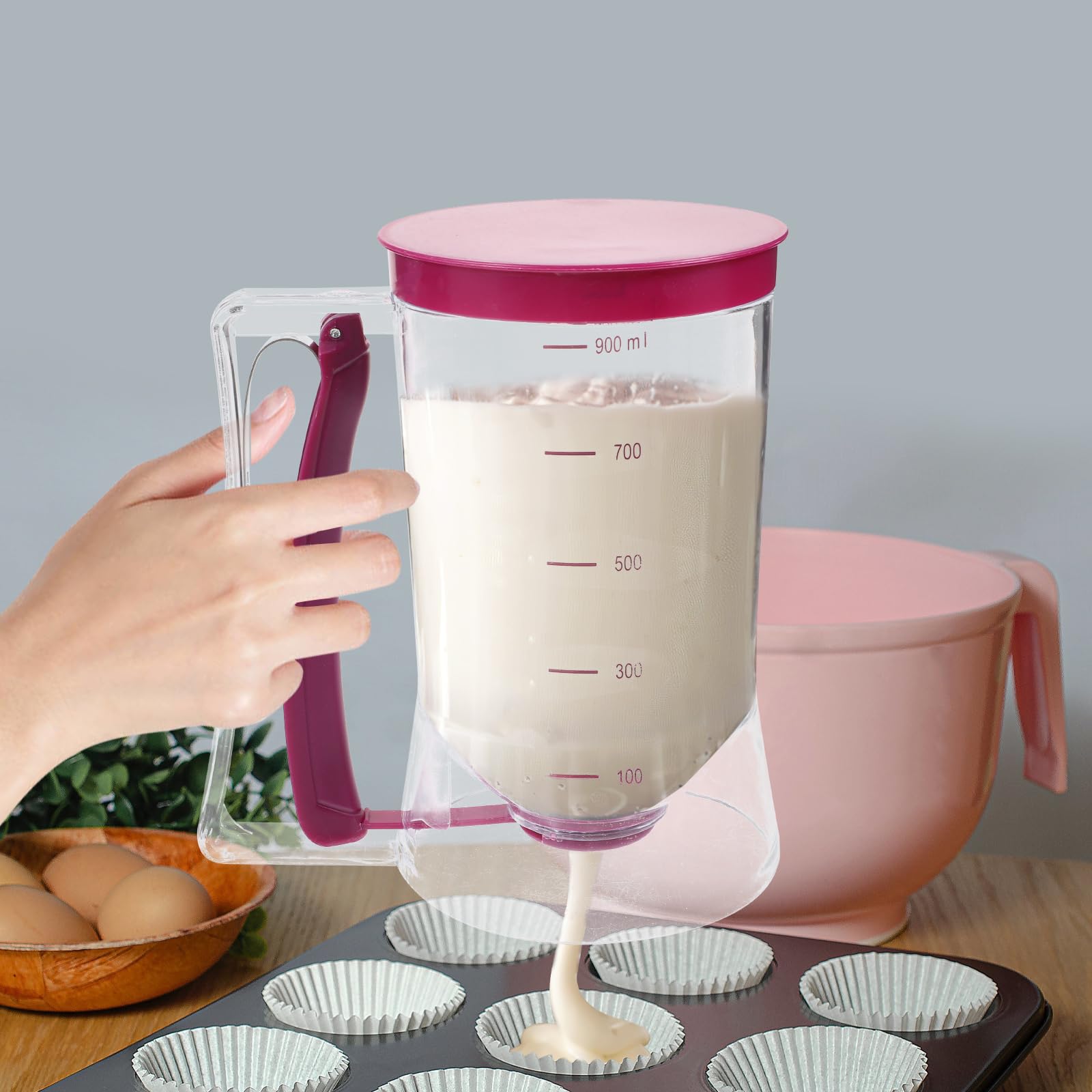 ถ้วยตวงแป้งทำขนม 900 มล. พร้อม - Mixing Cup Silicone บทวิจารณ์และราคา